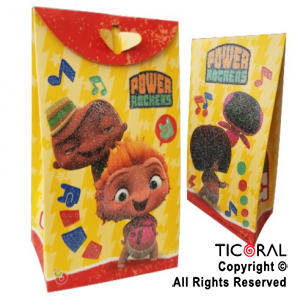 POWER ROCKERS BOLSA PAPEL CON CIERRE x 8